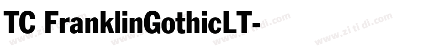 TC FranklinGothicLT字体转换